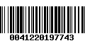 Código de Barras 0041220197743