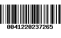 Código de Barras 0041220237265