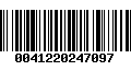 Código de Barras 0041220247097