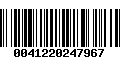 Código de Barras 0041220247967