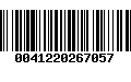 Código de Barras 0041220267057