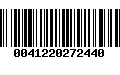 Código de Barras 0041220272440