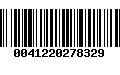 Código de Barras 0041220278329