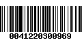 Código de Barras 0041220300969