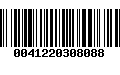 Código de Barras 0041220308088