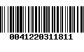 Código de Barras 0041220311811