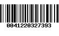 Código de Barras 0041220327393