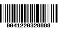 Código de Barras 0041220328888