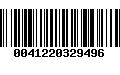 Código de Barras 0041220329496