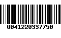 Código de Barras 0041220337750