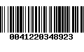 Código de Barras 0041220348923