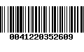 Código de Barras 0041220352609