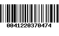 Código de Barras 0041220370474