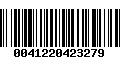 Código de Barras 0041220423279