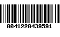 Código de Barras 0041220439591