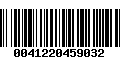 Código de Barras 0041220459032