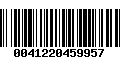 Código de Barras 0041220459957