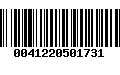 Código de Barras 0041220501731