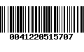 Código de Barras 0041220515707