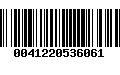 Código de Barras 0041220536061