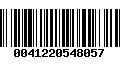 Código de Barras 0041220548057