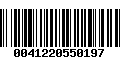 Código de Barras 0041220550197