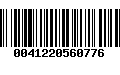 Código de Barras 0041220560776