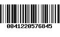 Código de Barras 0041220576845