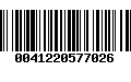 Código de Barras 0041220577026