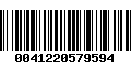 Código de Barras 0041220579594