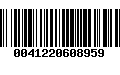 Código de Barras 0041220608959