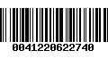 Código de Barras 0041220622740