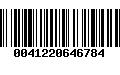 Código de Barras 0041220646784