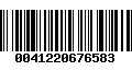 Código de Barras 0041220676583