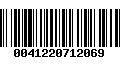 Código de Barras 0041220712069