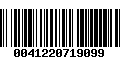 Código de Barras 0041220719099