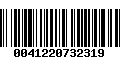 Código de Barras 0041220732319