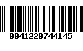 Código de Barras 0041220744145