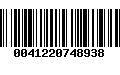 Código de Barras 0041220748938