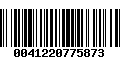 Código de Barras 0041220775873