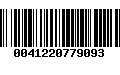 Código de Barras 0041220779093