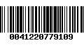 Código de Barras 0041220779109