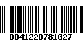 Código de Barras 0041220781027