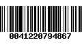 Código de Barras 0041220794867