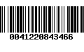 Código de Barras 0041220843466