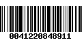 Código de Barras 0041220848911