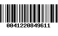 Código de Barras 0041220849611