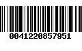 Código de Barras 0041220857951