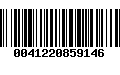 Código de Barras 0041220859146