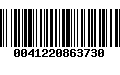 Código de Barras 0041220863730